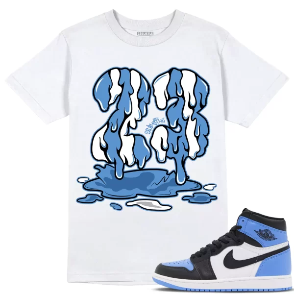 Shirt to Match Jordan 1 UNC Toe 1s Sneaker 23Bustle - 23 Drip Sneaker Tee Jezsport.com