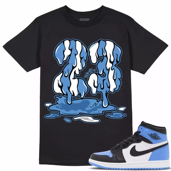 Shirt to Match Jordan 1 UNC Toe 1s Sneaker 23Bustle - 23 Drip Sneaker Tee Jezsport.com