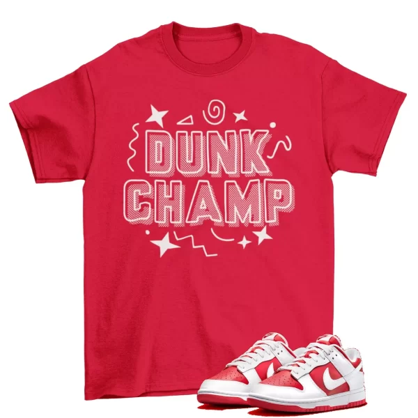 Dunk Champ Shirt to Match Dunk Low Championship Red DD1391-600 Jezsport.com