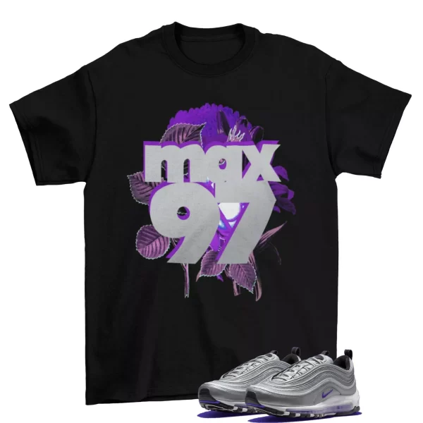 Max 97 Floral Shirt to Match Air Max 97 Purple Silver / J0717001 Jezsport.com