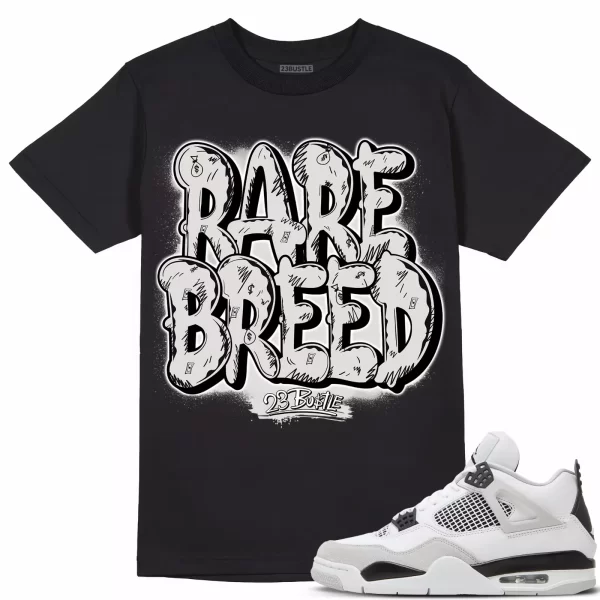 Shirt to Match Jordan 4 Military Black 4s Sneaker 23Bustle - Rare BreedTee Jezsport.com