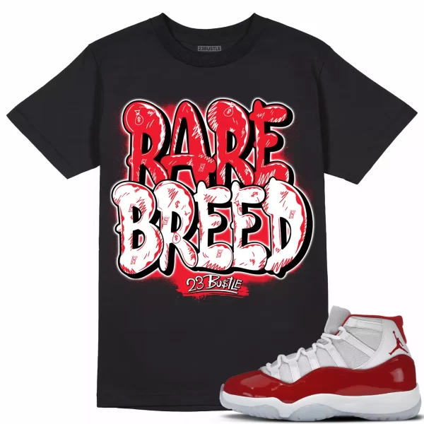 Shirt to Match Jordan 11 Cherry 11s Sneaker 23Bustle - Rare Breed Sneaker Tee Jezsport.com