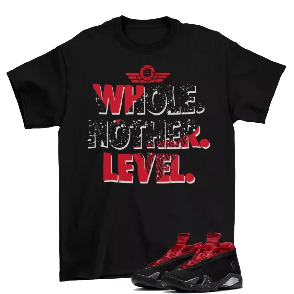 Next Level Shirt to Match Air Jordan 14 Low Iconic Red Lipstick DH4121-006 Jezsport.com