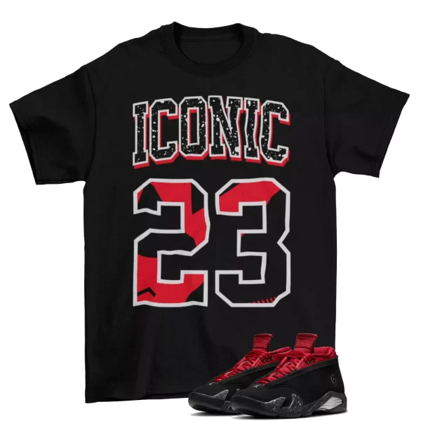 Iconinc 23 Shirt to Match Air Jordan 14 Low Iconic Red Lipstick DH4121-006 Jezsport.com