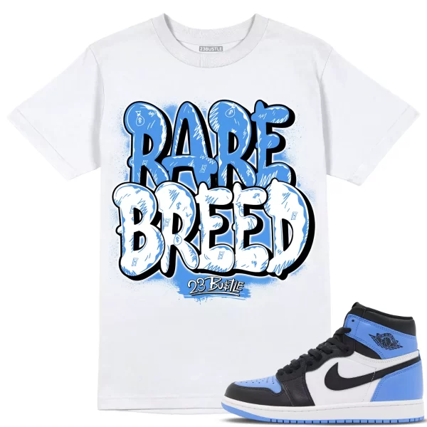 Shirt to Match Jordan 1 UNC Toe 1s Sneaker 23Bustle - Rare Breed Sneaker Tee Jezsport.com