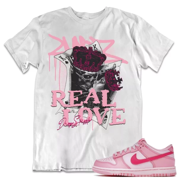 Shirt to Dunk Low Triple Pink dropSkizzle - Real Love Sneaker Tee Jezsport.com