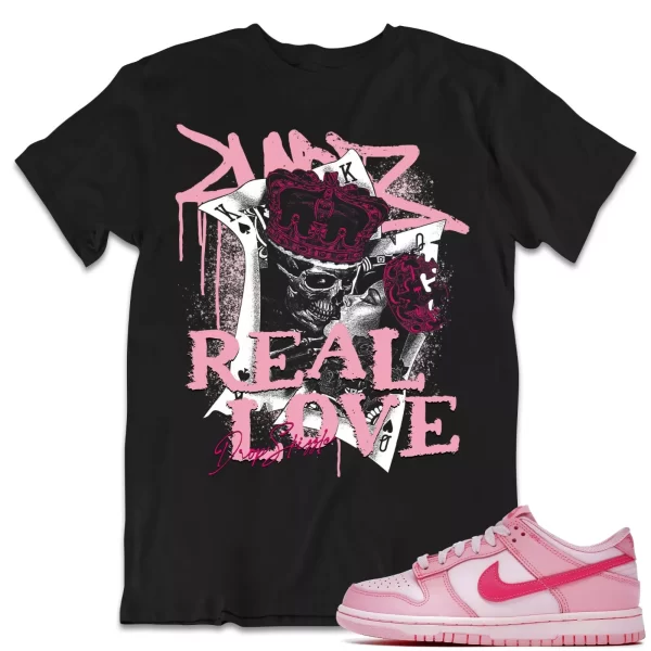 Shirt to Dunk Low Triple Pink dropSkizzle - Real Love Sneaker Tee Jezsport.com