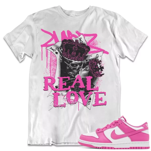 Shirt to Dunk Low Active Fuchsia dropSkizzle - Real Love Sneaker Tee Jezsport.com