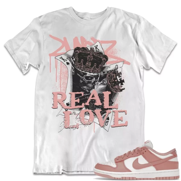 Shirt to Dunk Low Rose Whisper dropSkizzle - Real Love Sneaker Tee Jezsport.com