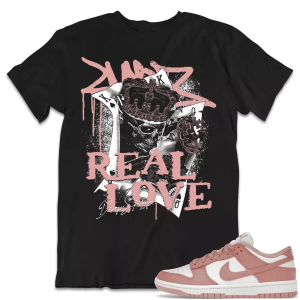 Shirt to Dunk Low Rose Whisper dropSkizzle - Real Love Sneaker Tee Jezsport.com