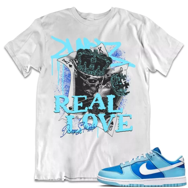 Shirt to Dunk Low Argon Blue dropSkizzle - Real Love Sneaker Tee Jezsport.com