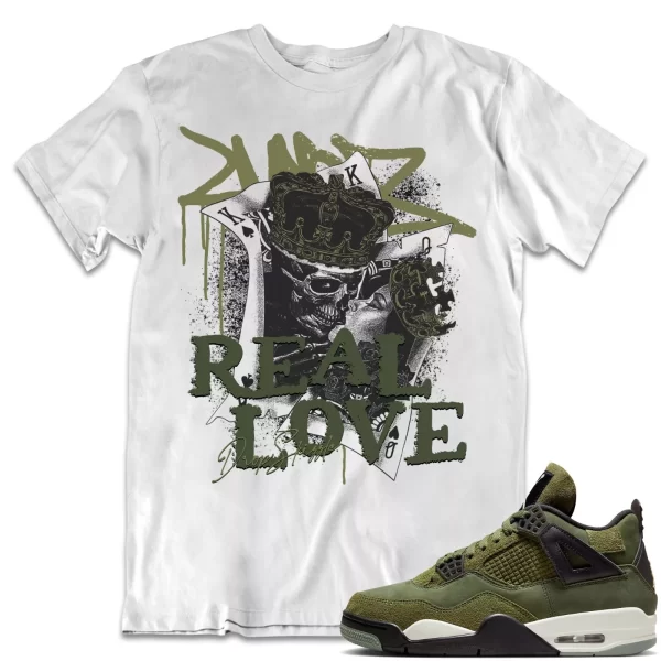 Shirt to Match Jordan 4 Craft Olive 4s Sneaker dropSkizzle - Trust No One Tee Jezsport.com