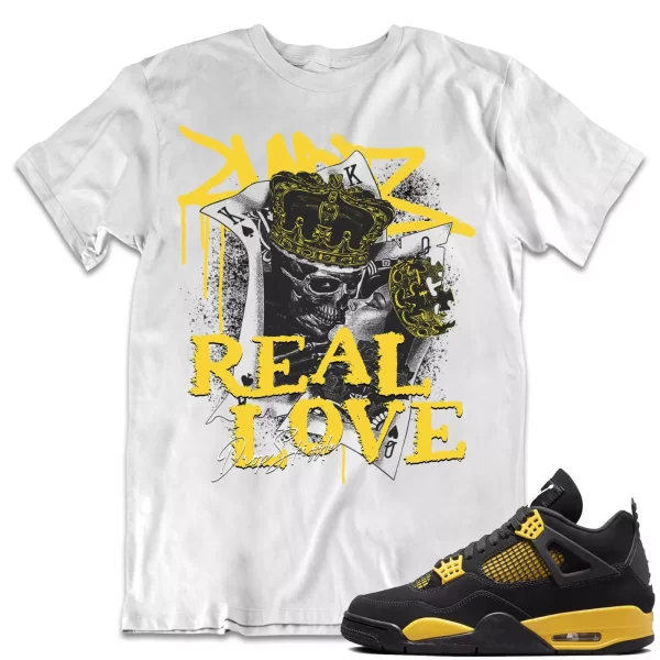 Shirt to Match Jordan 4 Yellow Thunder 4s Sneaker dropSkizzle - Trust No One Tee Jezsport.com