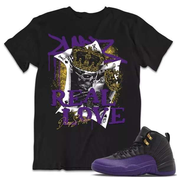 Shirt to Match Jordan 12 Field Purple 12s Sneaker dropSkizzle - Trust No One Tee Jezsport.com