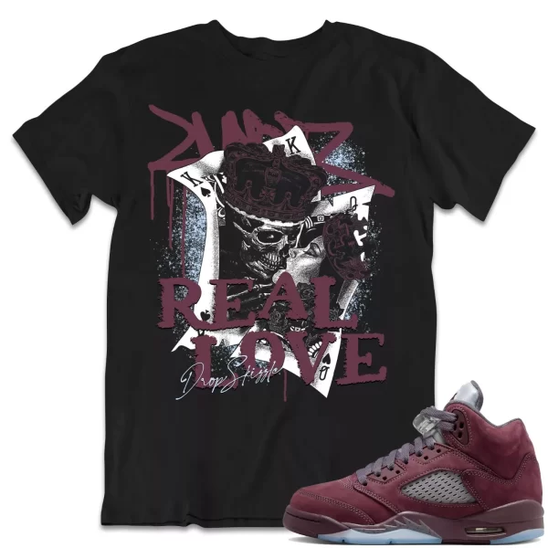 Shirt to Match Jordan 5 Burgundy 5s Sneaker dropSkizzle - Trust No One Tee Jezsport.com