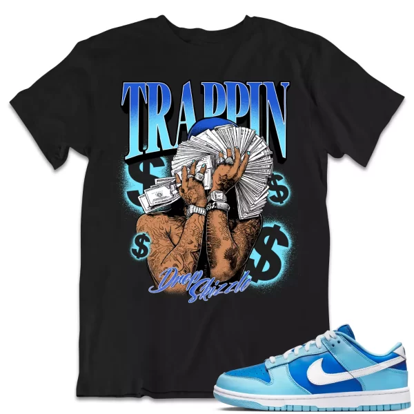 Shirt to Dunk Low Argon Blue dropSkizzle - TRAPPIN Sneaker Tee Jezsport.com