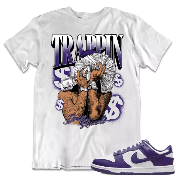 Shirt to Dunk Low Court Purple dropSkizzle - TRAPPIN Sneaker Tee Jezsport.com