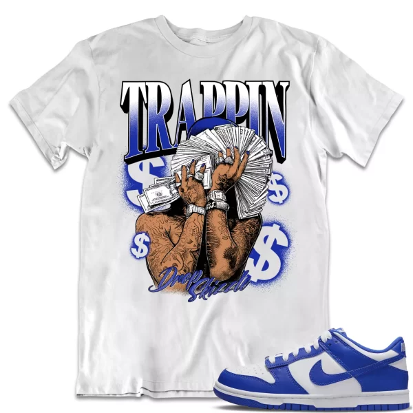 Shirt to Dunk Low Racer Blue White dropSkizzle - TRAPPIN Sneaker Tee Jezsport.com