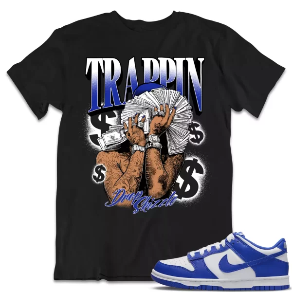 Shirt to Dunk Low Racer Blue White dropSkizzle - TRAPPIN Sneaker Tee Jezsport.com