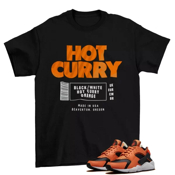 Box Label Curry Shirt to Match Air Huarache Hot Curry DO6694-800 Jezsport.com