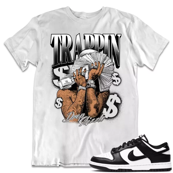 Shirt to Dunk Low Retro White Black Panda dropSkizzle - TRAPPIN Sneaker Tee Jezsport.com