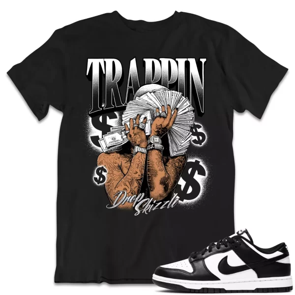 Shirt to Dunk Low Retro White Black Panda dropSkizzle - TRAPPIN Sneaker Tee Jezsport.com