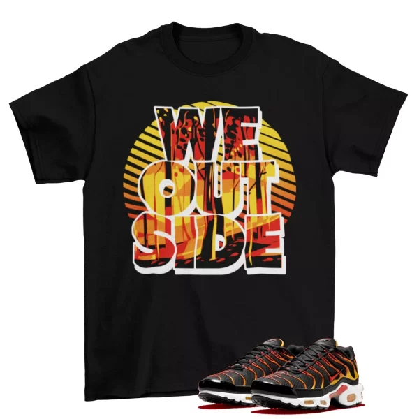 We Outside Sunset Shirt to Match Air Max Plus Reverse Sunset DC6094-001 Jezsport.com