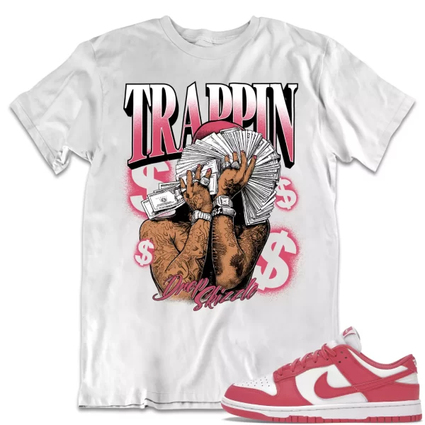 Shirt to Dunk Low Archeo Pink dropSkizzle - TRAPPIN Sneaker Tee Jezsport.com