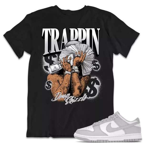 Shirt to Dunk Low Grey Fog dropSkizzle - TRAPPIN Sneaker Tee Jezsport.com