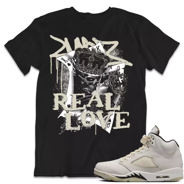 Shirt to Match Jordan 5 Sail 5s Sneaker dropSkizzle - Real Love Sneaker Jezsport.com