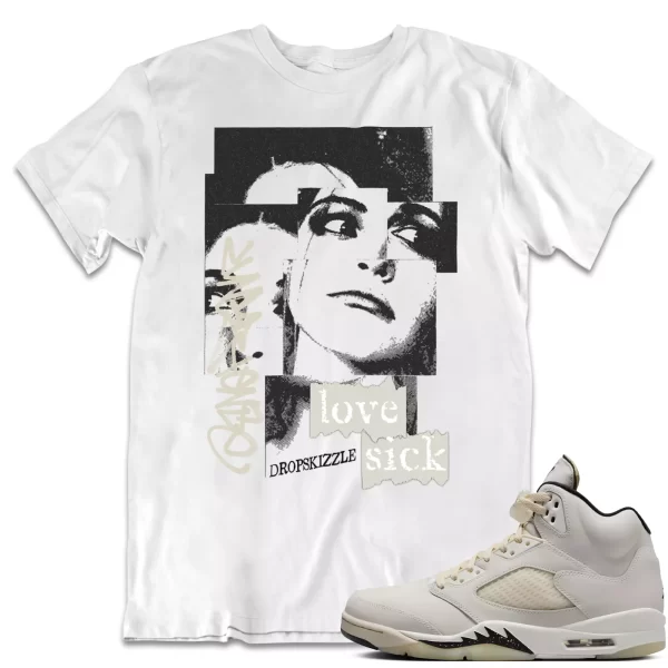 Shirt to Match Jordan 5 Sail 5s Sneaker dropSkizzle - Love Sick Sneaker Jezsport.com