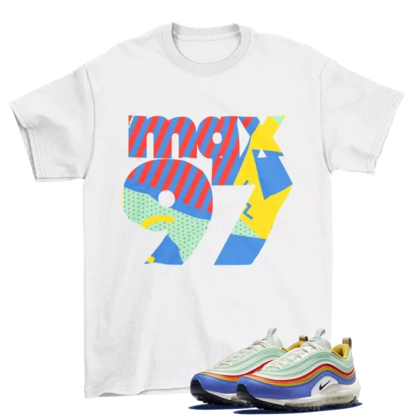 1997 Sneaker Shirt to Air Max 97 Sapphire Pistachio Frost / DH5724-100 Jezsport.com