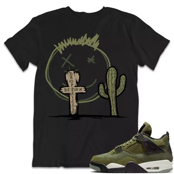 Shirt to Match Jordan 4 Craft Olive 4s Sneaker dropSkizzl - Cactus Sneaker Tee Jezsport.com