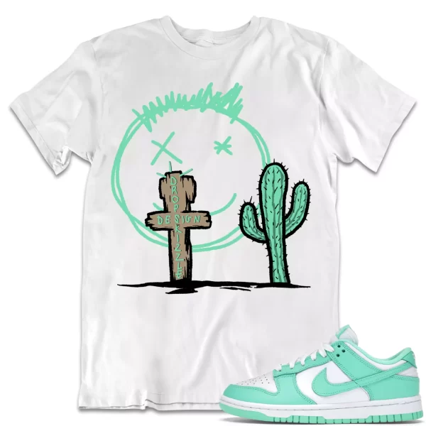 Shirt to Dunk Low Green Glow dropSkizzle - Cactus Sneaker Tee Jezsport.com