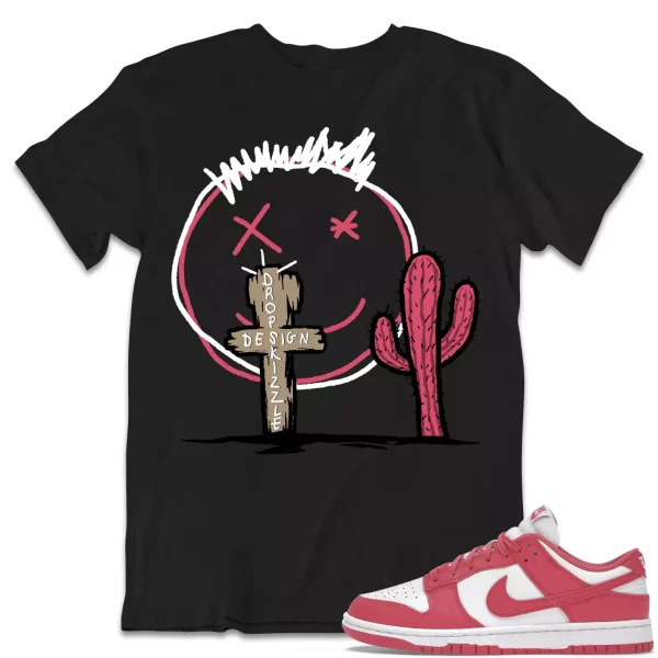 Shirt to Dunk Low Archeo Pink dropSkizzle - Cactus Sneaker Tee Jezsport.com