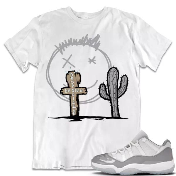 Shirt to Match Jordan 11 Cement Grey 11s Sneaker dropSkizzl - Cactus Tee Jezsport.com