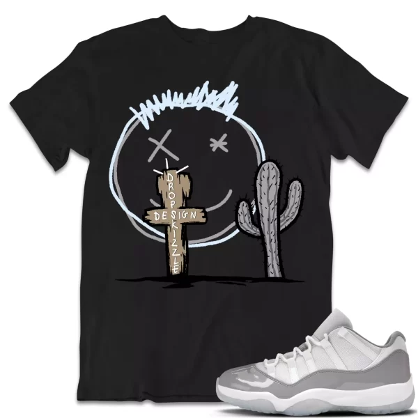 Shirt to Match Jordan 11 Cement Grey 11s Sneaker dropSkizzl - Cactus Tee Jezsport.com