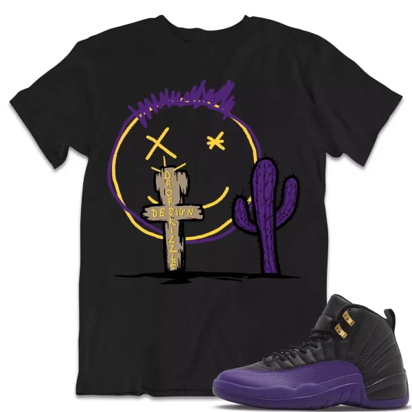 Shirt to Match Jordan 12 Field Purple 12s Sneaker dropSkizzl - Cactus Tee Jezsport.com