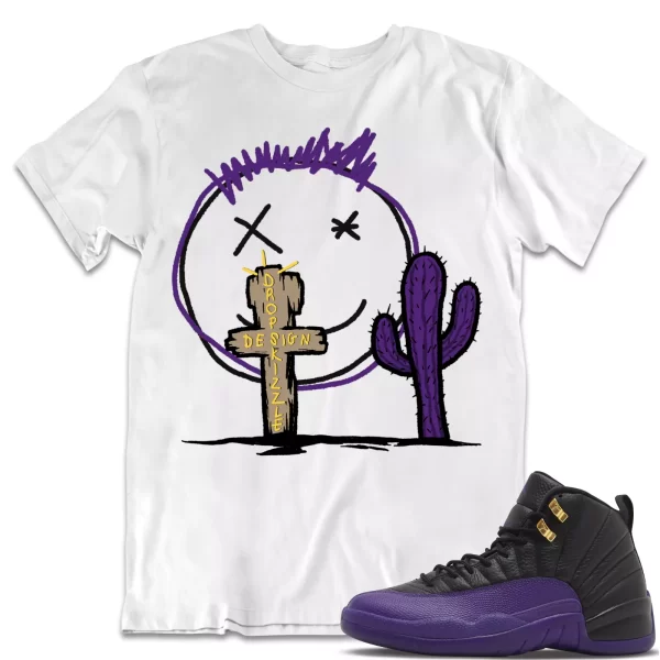 Shirt to Match Jordan 12 Field Purple 12s Sneaker dropSkizzl - Cactus Tee Jezsport.com