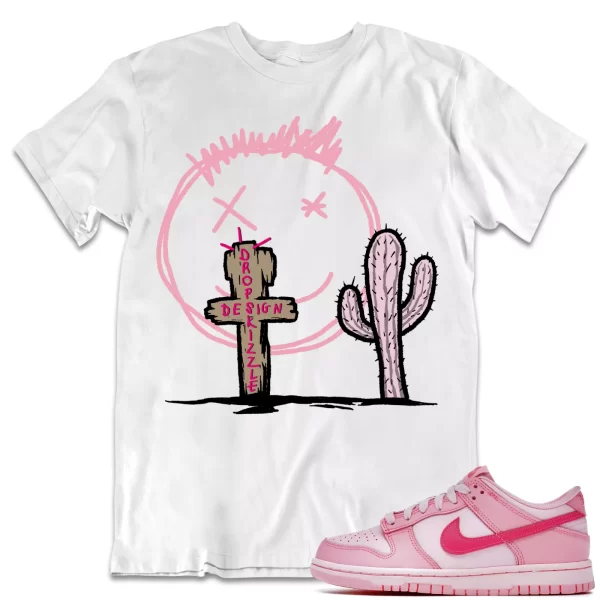 Shirt to Dunk Low Triple Pink dropSkizzle - Cactus Sneaker Tee Jezsport.com