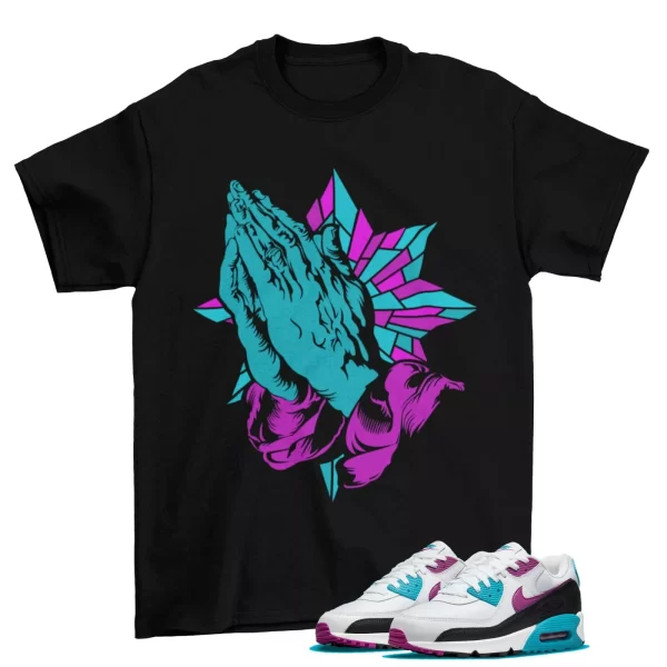 Blessesd Shirt to Match Air Max 90 Premium Aquatone DM8318-100 / Black Jezsport.com