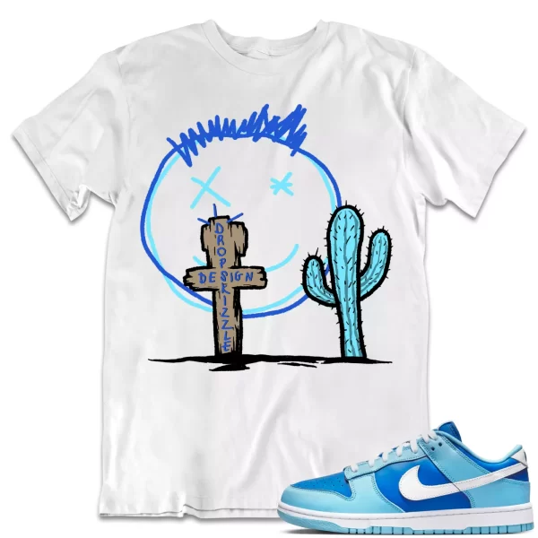 Shirt to Dunk Low Argon Blue dropSkizzle - Cactus Sneaker Tee Jezsport.com