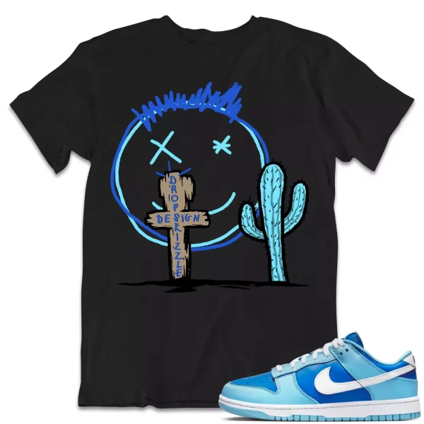 Shirt to Dunk Low Argon Blue dropSkizzle - Cactus Sneaker Tee Jezsport.com