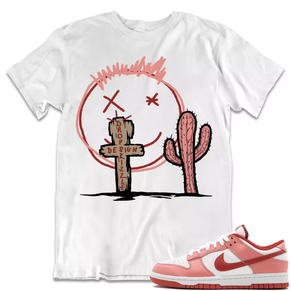 Shirt to Dunk Low Red Stardust Rugged Orange dropSkizzle - Cactus Sneaker Tee Jezsport.com