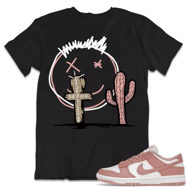 Shirt to Dunk Low Rose Whisper dropSkizzle - Cactus Sneaker Tee Jezsport.com