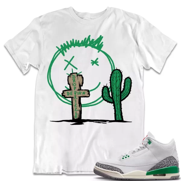 Shirt to Match Jordan 3 Lucky Green 3s Sneaker dropSkizzl - Cactus Sneaker Tee Jezsport.com