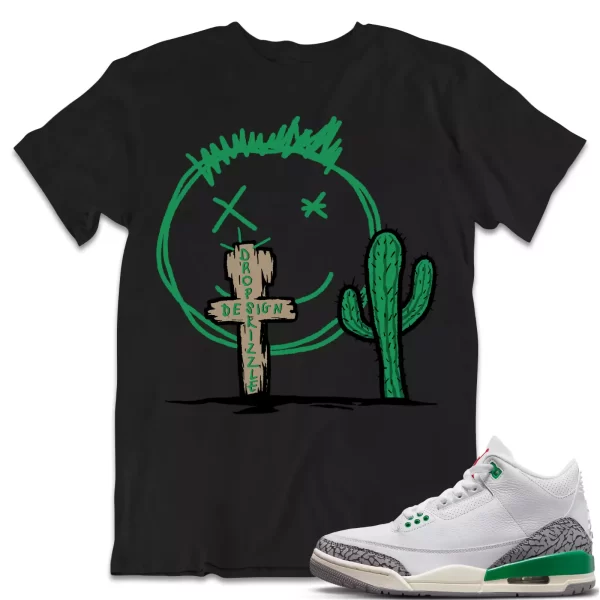 Shirt to Match Jordan 3 Lucky Green 3s Sneaker dropSkizzl - Cactus Sneaker Tee Jezsport.com