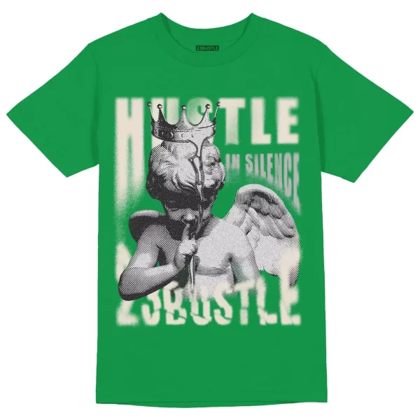 Shirt to Match Jordan 3 Lucky Green 3s Sneaker 23Bustle - Hustle In Silence Tee Jezsport.com