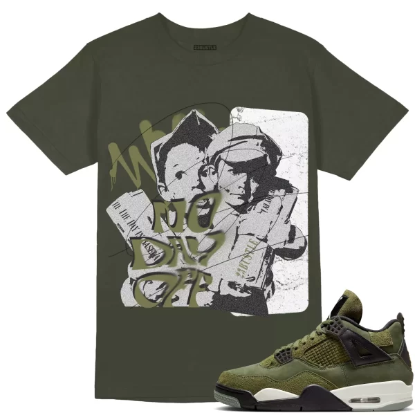 Shirt to Match Jordan 4 Craft Olive 4s Sneaker 23Bustle - No Day Off 2 Tee Jezsport.com