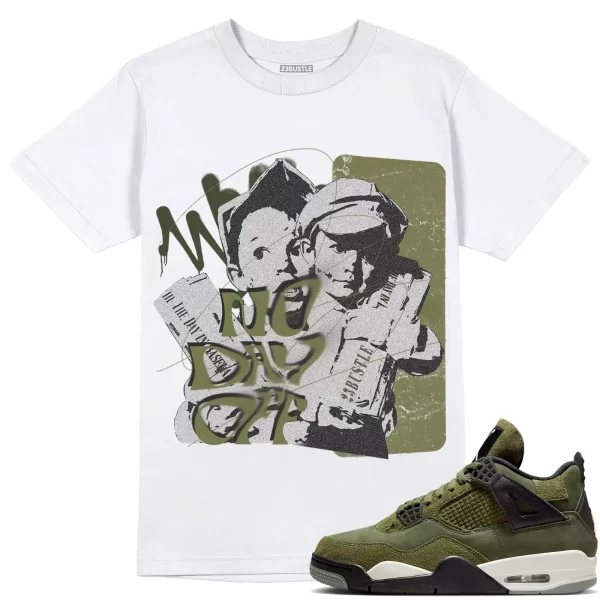 Shirt to Match Jordan 4 Craft Olive 4s Sneaker 23Bustle - No Day Off 2 Tee Jezsport.com